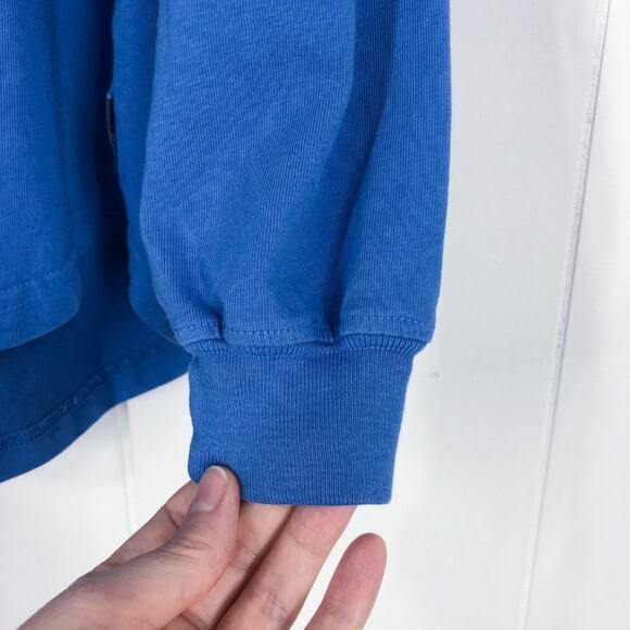 Spirit Jersey Shirt Tie Dye Hooded Cowl Neck Telluride Colorado Size Small Blue - Picture 5 of 16